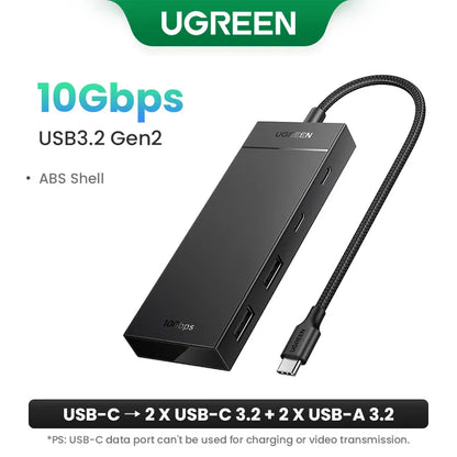 UGREEN USB C Hub 4 Ports USB Type C to USB 3.0 Hub Splitter Adapter for MacBook Pro iPad Pro Samsung Galaxy Note 10 S10 USB Hub