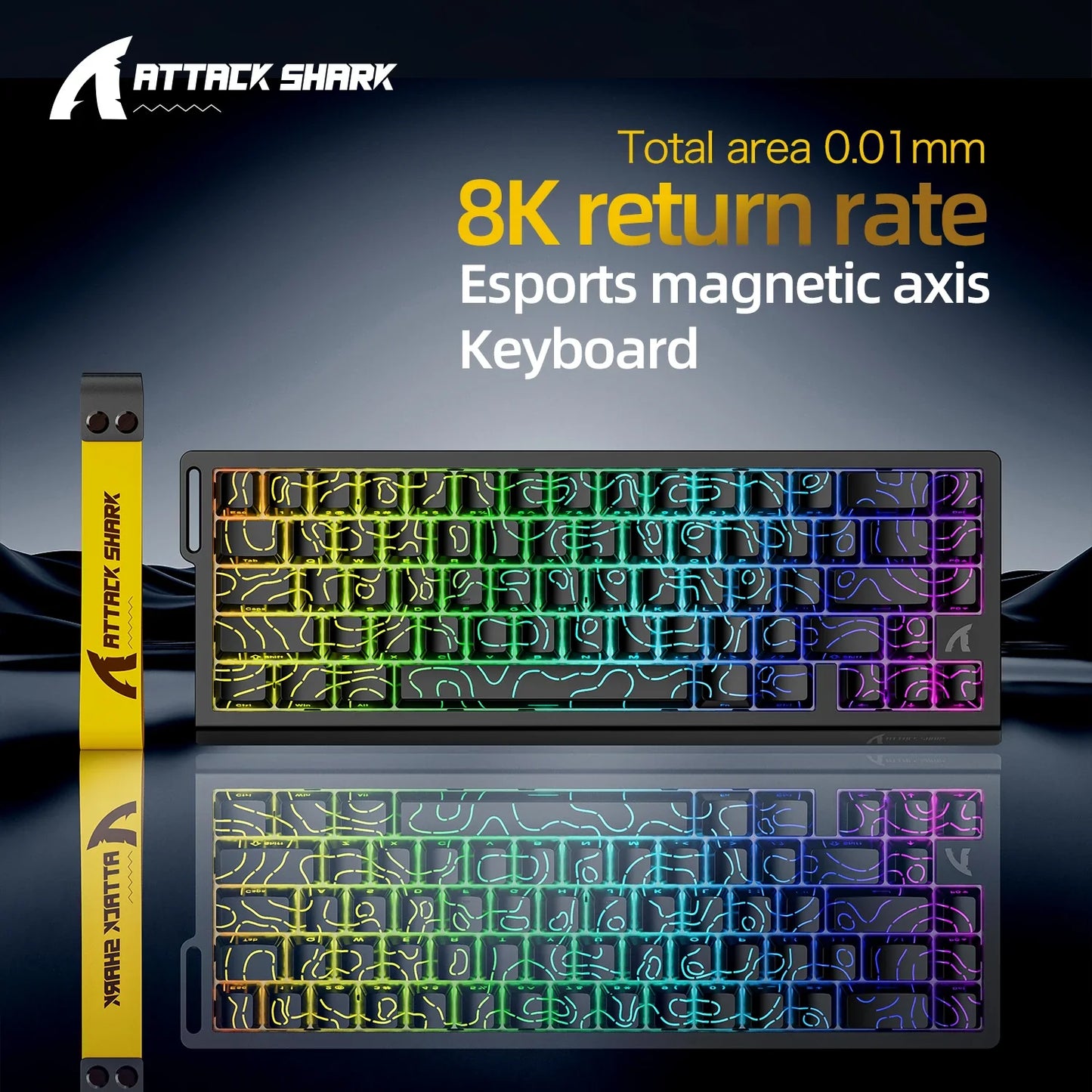 8K Magnetic Gaming Keyboard ATTACK SHARK X68HE Wired and FREEWOLF F68 Wired F68Pro Wireless for Pro Gaming 0.01mm Rapid Trigg