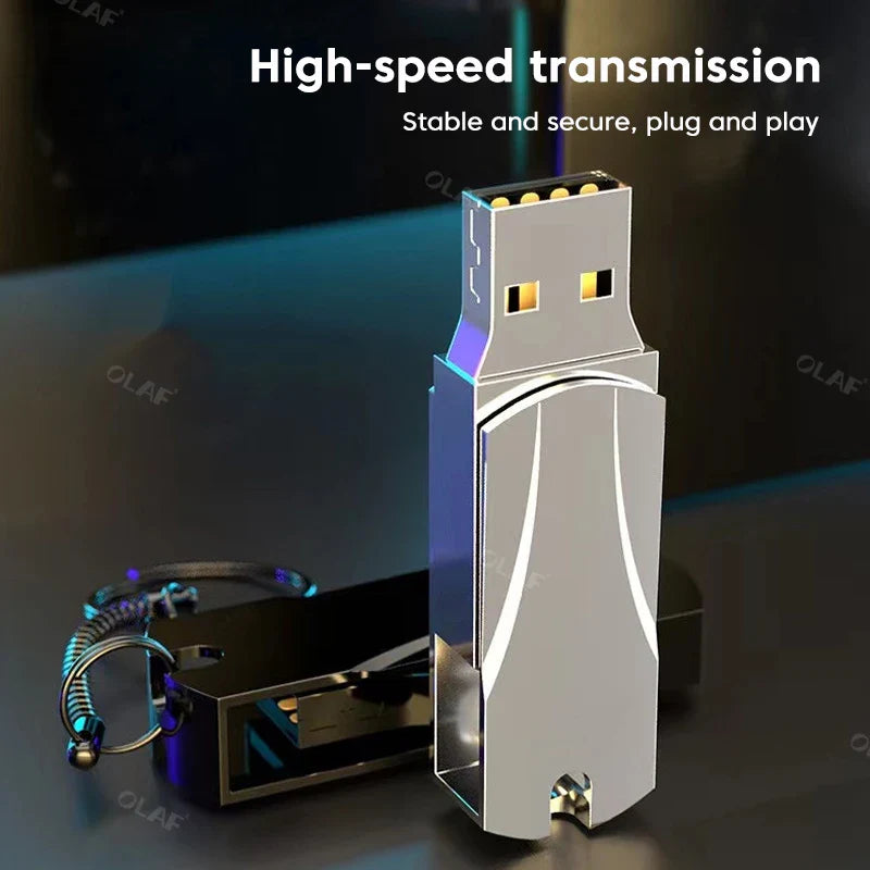 Clé USB 3.0 512 Go 1 To 2 To Clé USB haute vitesse Clé USB étanche Clé USB Disque U cadeaux 256 Go