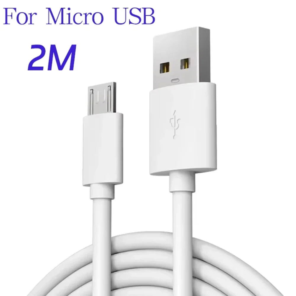 NNBILI Micro USB Cable High Speed Fast Charging USB Cord For Samsung Galaxy S7 S6 PS4 MP3 TV Andriod Phones Data Cables 1/1.5/2M