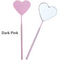 1pcs Heart Shape Eyelash Mirror Magnifying Long Handle Mirror For Checking False Eyelashes Extension Supplies Beauty Makeup Tool