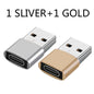 2Pcs USB To Type C OTG Adapter USB USB-C Male To Micro USB Type-c Female Converter For Macbook Samsung S20 USBC OTG Connector