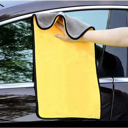 Chiffons en microfibre double face pour voiture, super absorbants, pour le lavage, le séchage, le nettoyage, les serviettes de détail automobile, les chiffons de nettoyage, outils