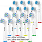 16/20PCS Brush Head nozzles for Oral B Electric Toothbrush Replacement Head Refill Sensitive Floss Cross Action for Oralb