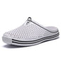YRZL Mens Slippers Beach Shoes Unisex Hollow Outdoor Casual Men Beach Sandal Flip Flops Shoes Non-slip Size 36-45 Mens Slippers