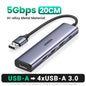 UGREEN USB C Hub 4 Ports USB Type C to USB 3.0 Hub Splitter Adapter for MacBook Pro iPad Pro Samsung Galaxy Note 10 S10 USB Hub
