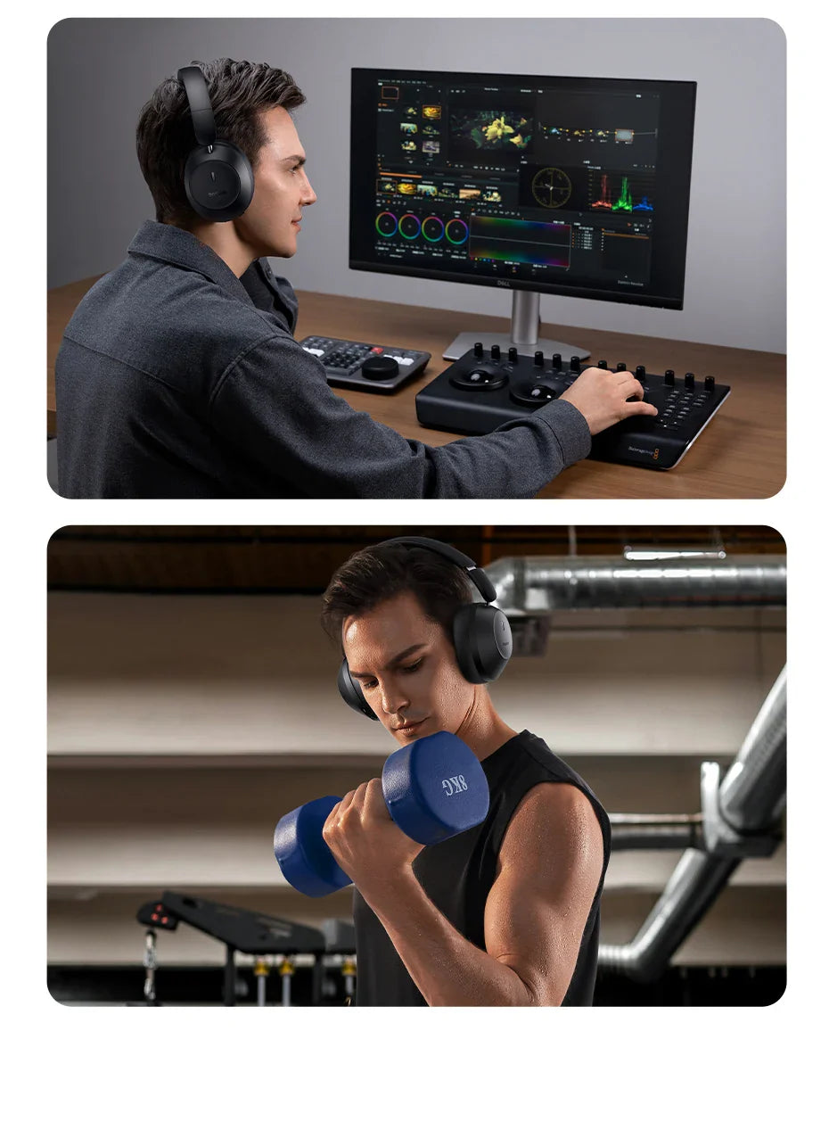 Casque Bluetooth sans fil Baseus Bass 30 Max – Bluetooth 5.3 – Écouteurs supra-auriculaires à diaphragme de 40 mm avec basses renforcées et latence ultra-faible – Autonomie 50h