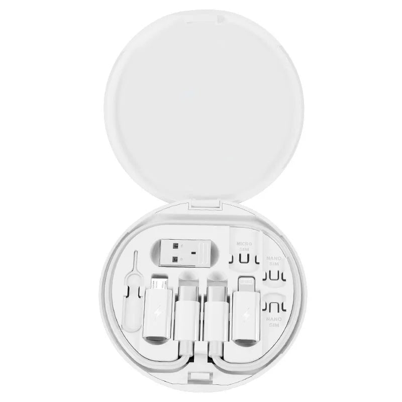 Kit de câbles adaptateurs de charge USB multi Type C vers C 60W, ensemble de conversion USB C vers Lightning, USB A et Type C vers Micro/Type C/Lightning