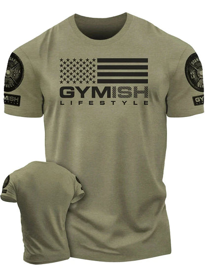 T-shirt homme imprimé 3D à manches courtes pour l'exercice complet, le plaisir et la forme physique. Manches courtes hardcore, nouvelles, belles et branchées.