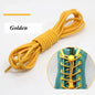 1 Pair 22 Colors Elastic Shoelaces Round Locking No Tie Shoe Laces Kids Adult Quick Lazy Laces Rubber Sneakers Shoelace T1