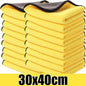 Chiffons en microfibre double face pour voiture, super absorbants, pour le lavage, le séchage, le nettoyage, les serviettes de détail automobile, les chiffons de nettoyage, outils