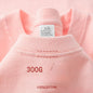 300g Cotton T Shirts Men Short Sleeved Heavyweight  Summer Round Neck Loose Breathable Shirt for Men Women Basic Tee