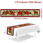 2024 Christmas Table Runners Merry Christmas Decoration for Home Tablecloth Table Cover Xmas Gifts Navidad Noel New Year 2025
