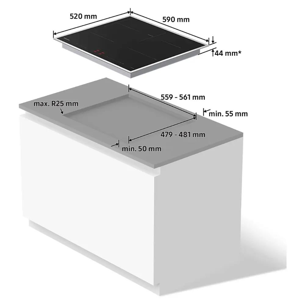 SAMSUNG INDUCTION HOB NZ64B4015HK/U1