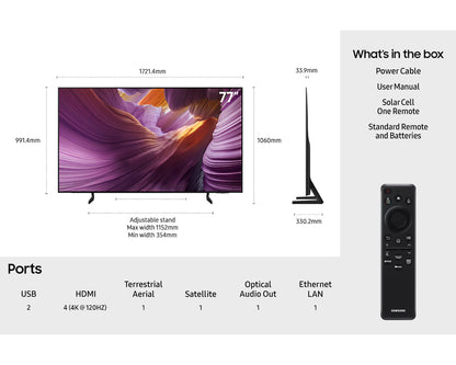 SAMSUNG QE77S85FAEXXU 77" 4K OLED Smart TV