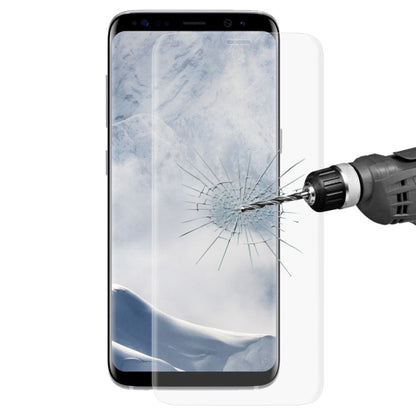 ENKAY Hat-Prince for Galaxy S8 + / G9550 0.26mm 9H Surface Hardness 3D Explosion-proof Full Screen Curved Heat Bending Tempered Glass Color Screen Film(Transparent)