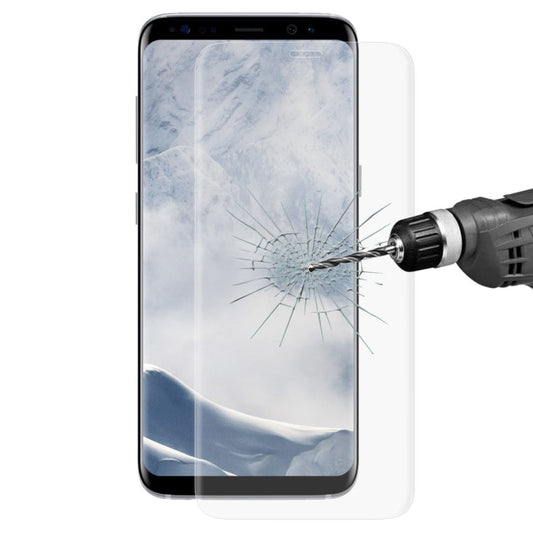 ENKAY Hat-Prince for Galaxy S8 + / G9550 0.26mm 9H Surface Hardness 3D Explosion-proof Full Screen Curved Heat Bending Tempered Glass Color Screen Film(Transparent)