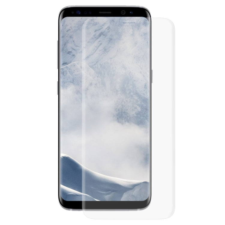 ENKAY Hat-Prince for Galaxy S8 + / G9550 0.26mm 9H Surface Hardness 3D Explosion-proof Full Screen Curved Heat Bending Tempered Glass Color Screen Film(Transparent)