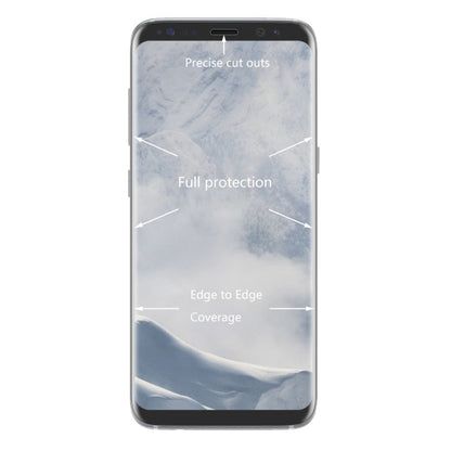 ENKAY Hat-Prince for Galaxy S8 + / G9550 0.26mm 9H Surface Hardness 3D Explosion-proof Full Screen Curved Heat Bending Tempered Glass Color Screen Film(Transparent)