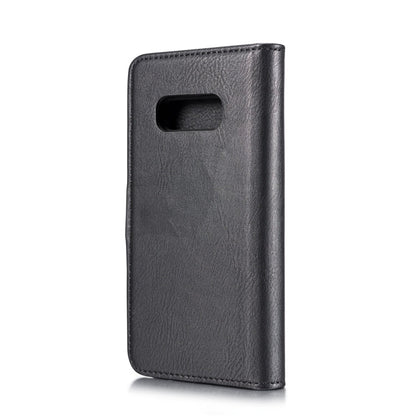 DG.MING Crazy Horse Texture Flip Detachable Magnetic Leather Case for Samsung Galaxy S10 E, with Holder & Card Slots & Wallet(Black)