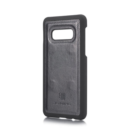 DG.MING Crazy Horse Texture Flip Detachable Magnetic Leather Case for Samsung Galaxy S10 E, with Holder & Card Slots & Wallet(Black)