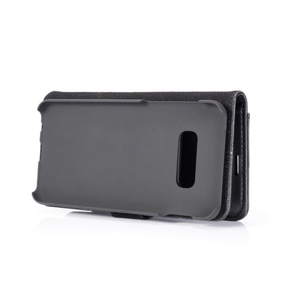 DG.MING Crazy Horse Texture Flip Detachable Magnetic Leather Case for Samsung Galaxy S10 E, with Holder & Card Slots & Wallet(Black)