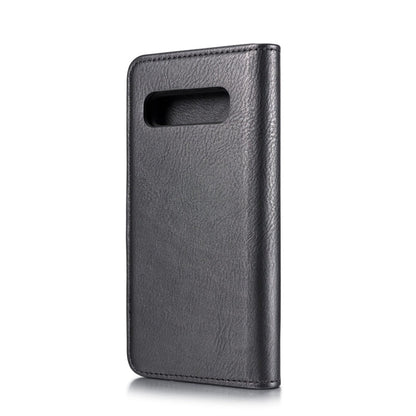 DG.MING Crazy Horse Texture Flip Detachable Magnetic Leather Case for Samsung Galaxy S10 Plus, with Holder & Card Slots & Wallet(Black)
