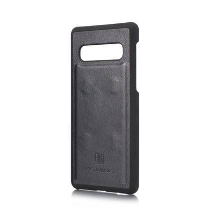 DG.MING Crazy Horse Texture Flip Detachable Magnetic Leather Case for Samsung Galaxy S10 Plus, with Holder & Card Slots & Wallet(Black)