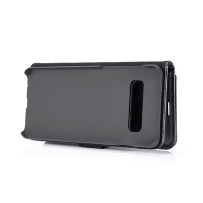 DG.MING Crazy Horse Texture Flip Detachable Magnetic Leather Case for Samsung Galaxy S10 Plus, with Holder & Card Slots & Wallet(Black)