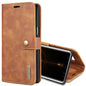 DG.MING for Galaxy Note 8 Crazy Horse Texture Horizontal Flip Detachable Magnetic Protective Case with Holder & Card Slots & Wallet (Brown)