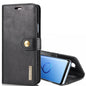 DG.MING for Galaxy S9+ Crazy Horse Texture Horizontal Flip Detachable Magnetic Protective Case with Holder & Card Slots & Wallet(Black)