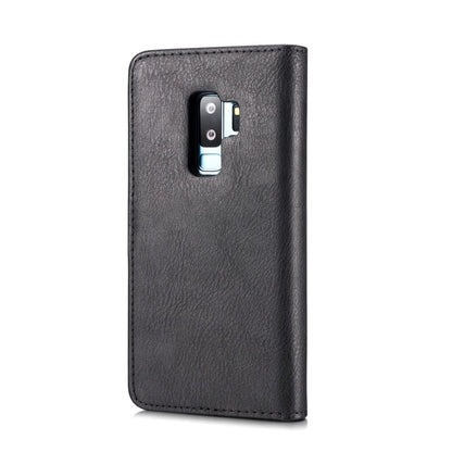 DG.MING for Galaxy S9+ Crazy Horse Texture Horizontal Flip Detachable Magnetic Protective Case with Holder & Card Slots & Wallet(Black)
