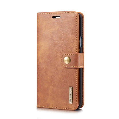 DG.MING for Galaxy S9+ Crazy Horse Texture Horizontal Flip Detachable Magnetic Protective Case with Holder & Card Slots & Wallet(Brown)