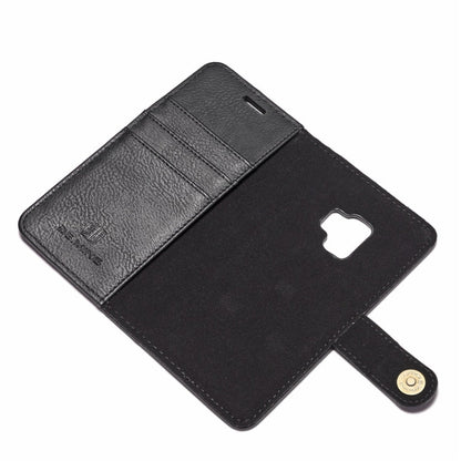 DG.MING for Galaxy S9 Crazy Horse Texture Horizontal Flip Detachable Magnetic Protective Case with Holder & Card Slots & Wallet(Black)