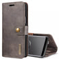 DG.MING for Galaxy S9 Crazy Horse Texture Horizontal Flip Detachable Magnetic Protective Case with Holder & Card Slots & Wallet(Grey)