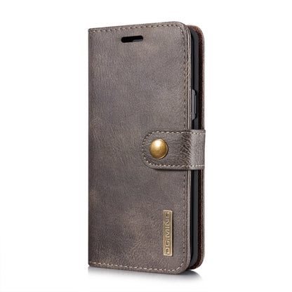 DG.MING for Galaxy S9 Crazy Horse Texture Horizontal Flip Detachable Magnetic Protective Case with Holder & Card Slots & Wallet(Grey)