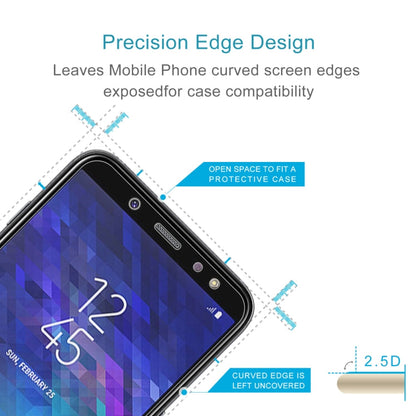 0.26mm 9H 2.5D Tempered Glass Film for Galaxy A6 (2018)
