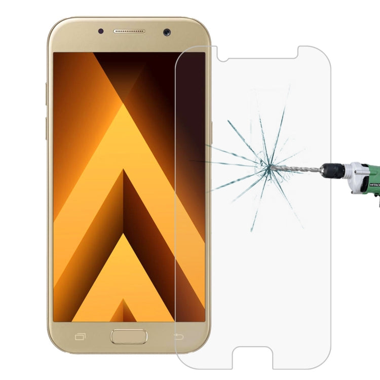For Galaxy A3 (2017) / A320 0.26mm 9H Surface Hardness 2.5D Explosion-proof Tempered Glass Non-full Screen Film