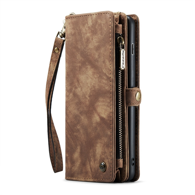 Pour Samsung Galaxy S10 Étui portefeuille détachable multifonctionnel en cuir CaseMe-008 (marron)