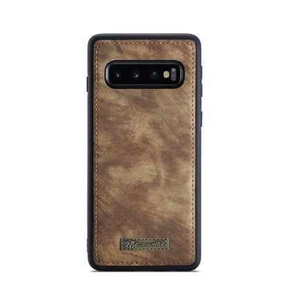 Pour Samsung Galaxy S10 Étui portefeuille détachable multifonctionnel en cuir CaseMe-008 (marron)