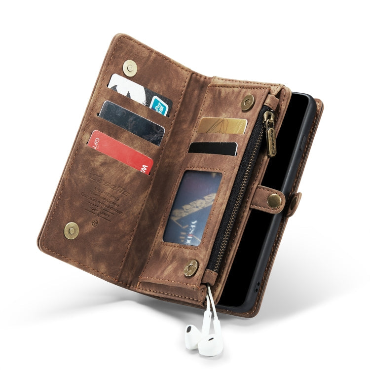 Pour Samsung Galaxy S10 Étui portefeuille détachable multifonctionnel en cuir CaseMe-008 (marron)