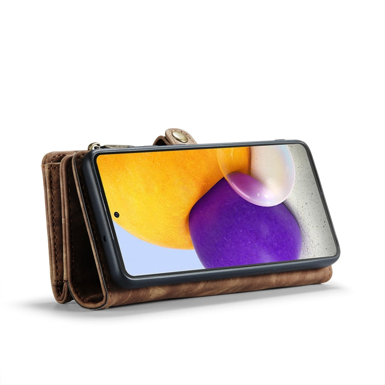 Pour Samsung Galaxy S10 Étui portefeuille détachable multifonctionnel en cuir CaseMe-008 (marron)