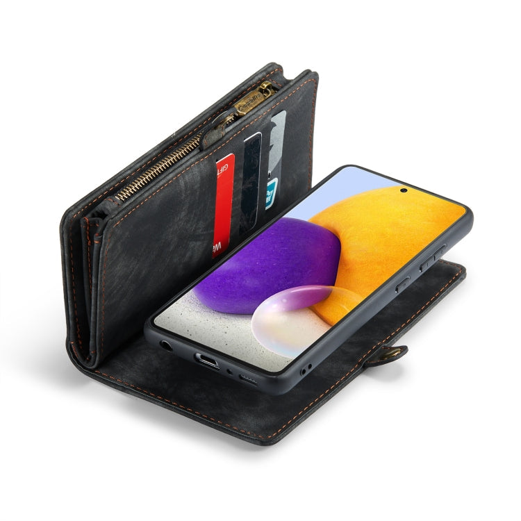 For Samsung Galaxy S10+ CaseMe-008 Detachable Multifunctional Flip Leather Phone Case(Black)