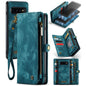 Pour Samsung Galaxy S10+ Étui de Téléphone en Cuir Multifonctionnel Détachable CaseMe-008 (Bleu)