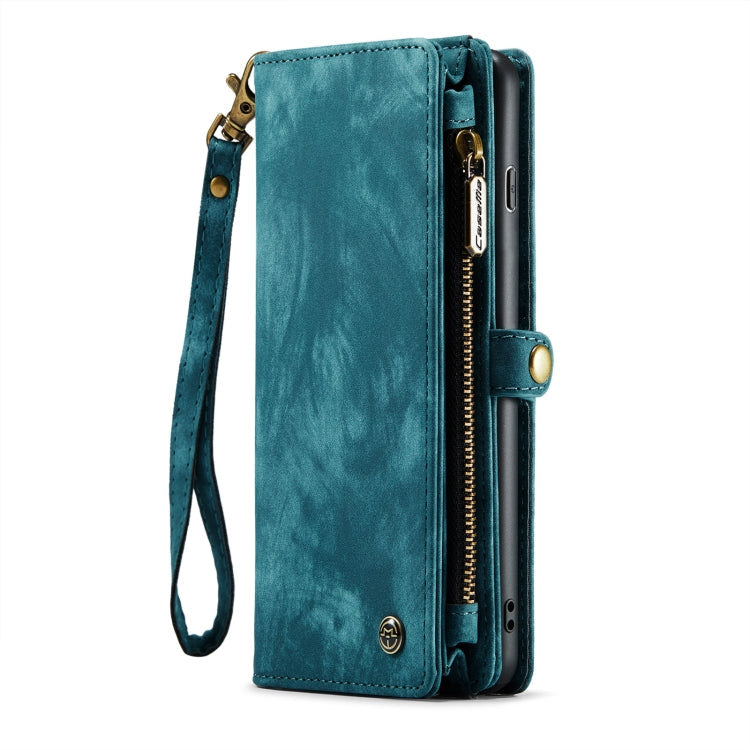 Pour Samsung Galaxy S10+ Étui de Téléphone en Cuir Multifonctionnel Détachable CaseMe-008 (Bleu)