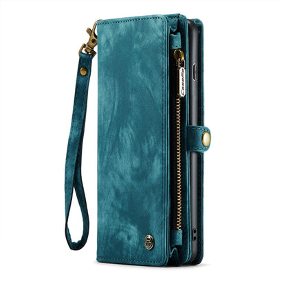 Pour Samsung Galaxy S10+ Étui de Téléphone en Cuir Multifonctionnel Détachable CaseMe-008 (Bleu)