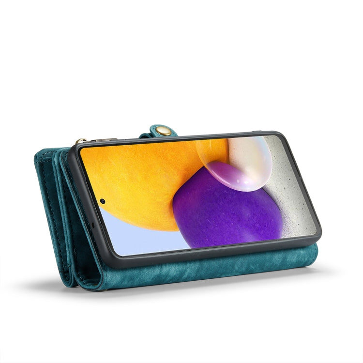 Pour Samsung Galaxy S10+ Étui de Téléphone en Cuir Multifonctionnel Détachable CaseMe-008 (Bleu)