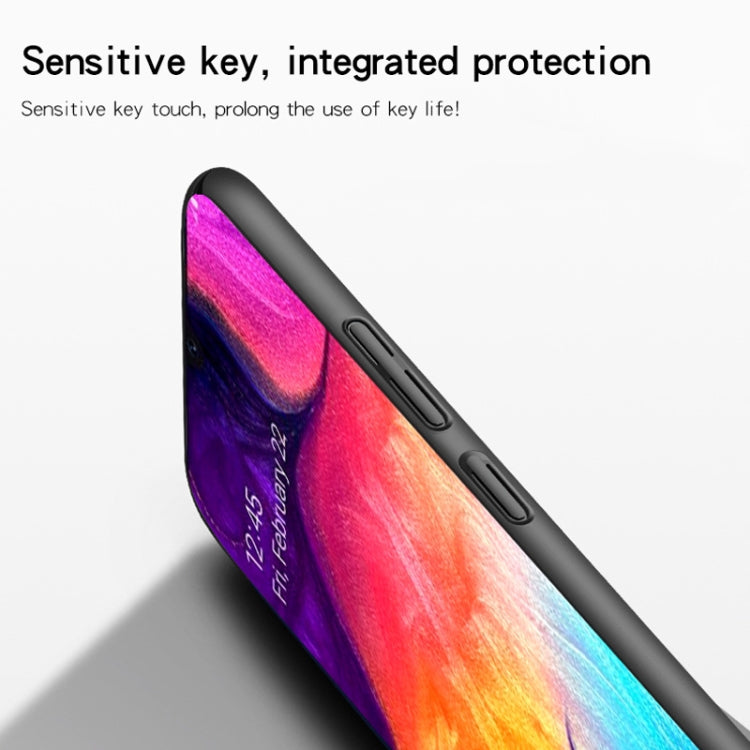 Coque MOFI givrée ultra-fine pour Galaxy A50 (Bleu)