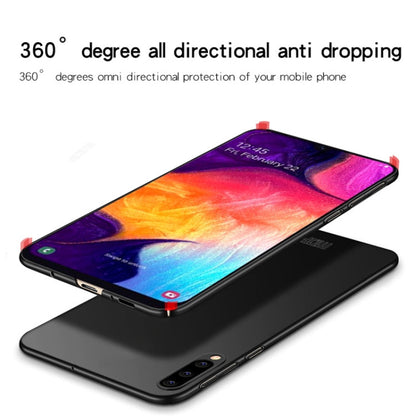 Coque MOFI givrée ultra-fine pour Galaxy A50 (Bleu)