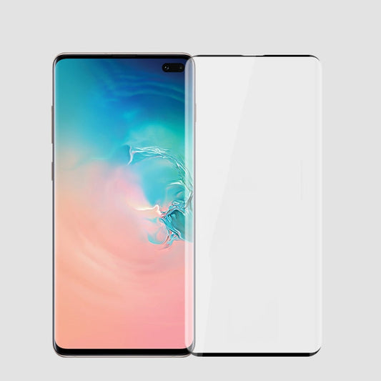 Film de protection en verre trempé 3D incurvé MOFI 9H à couverture totale pour Galaxy S10+